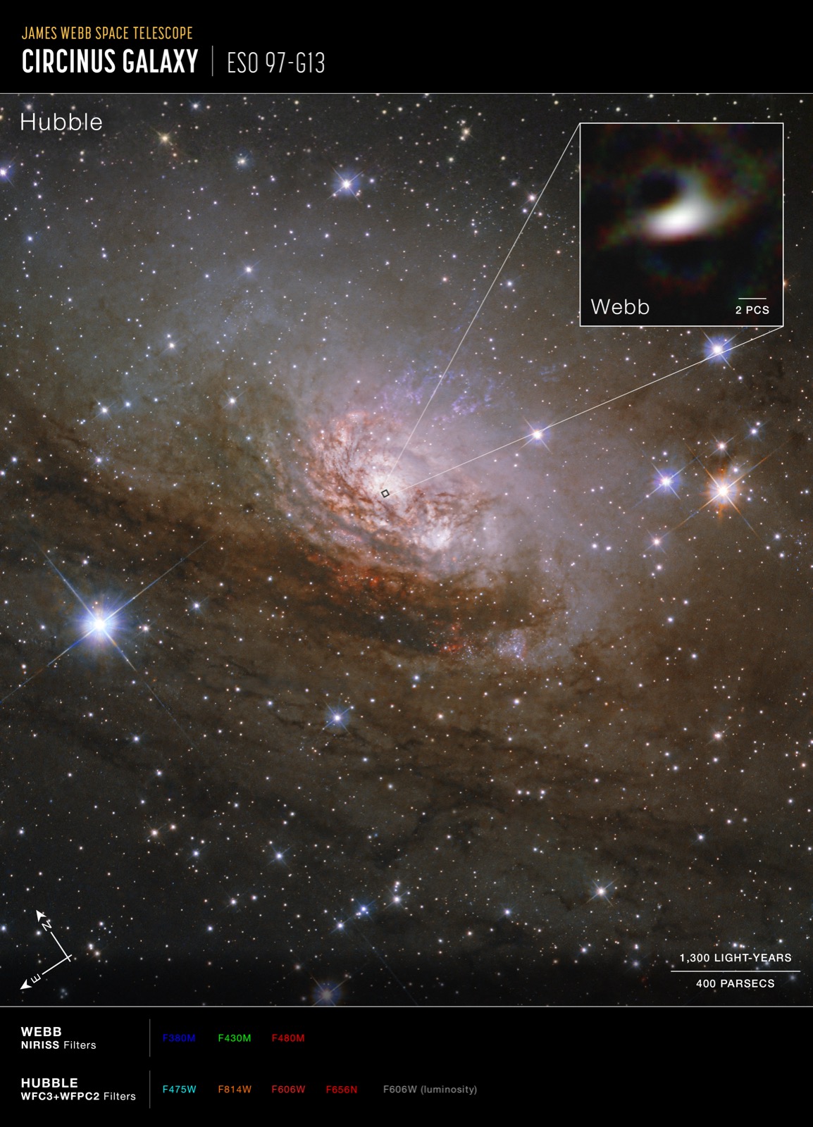 JWST interferometric image of the dusty torus in the Circinus galaxy