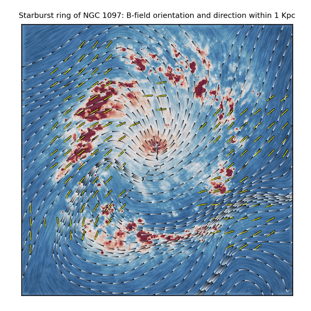 Magnetic field of NGC 1097